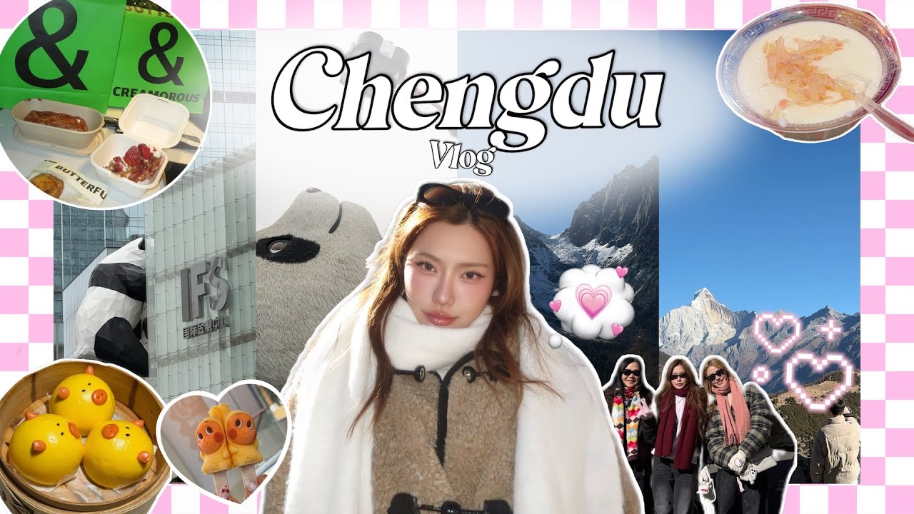 Chengdu Vlog // Family trip, 4 girls, Pi Peng Guo, carsickness 🚙