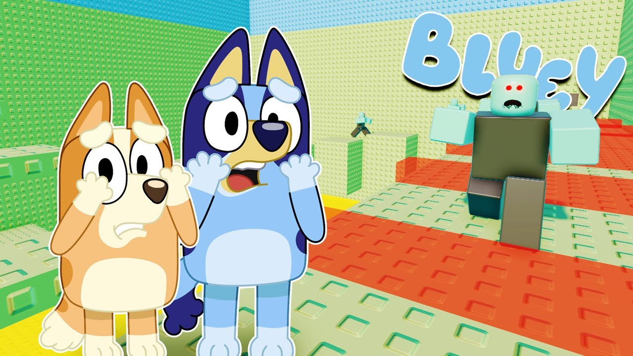 BLUEY y sus AMIGOS SOBREVIVEN en la TORRE ZOMBIE | Las Aventuras de BLUEY en ROBLOX!