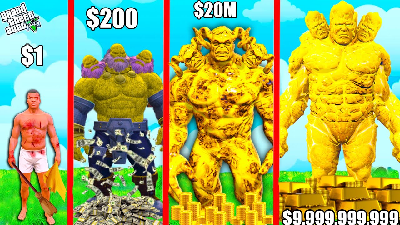 Franklin Purchasing $1 GOLDEN HULK Suit to $1,000,000,000 in GTA 5