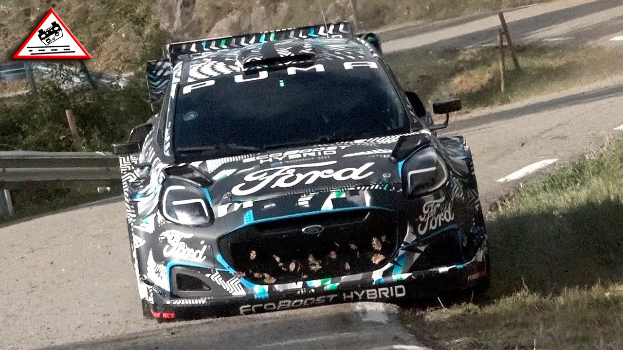 Test S&eacute;bastien Loeb | Ford Puma WRC Hybrid 2022 [Passats de canto]