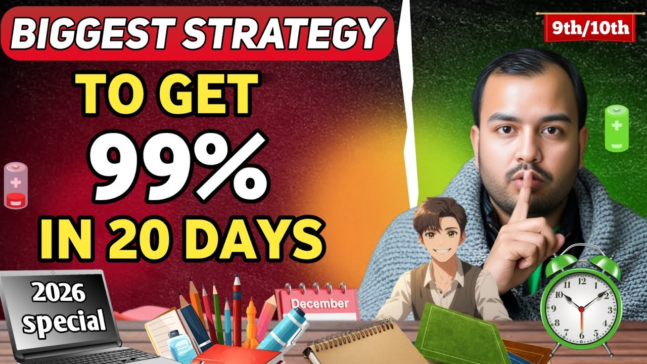 How to get 95% Marks in board Exams in the last 20 days ( class 9th & 10th )