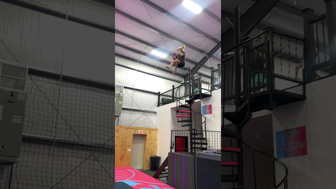 Ryan Beans doing Ryan Bean stuff.. 😂🫣 #parkour #tricks #flippad #ropeswing #crazy #height