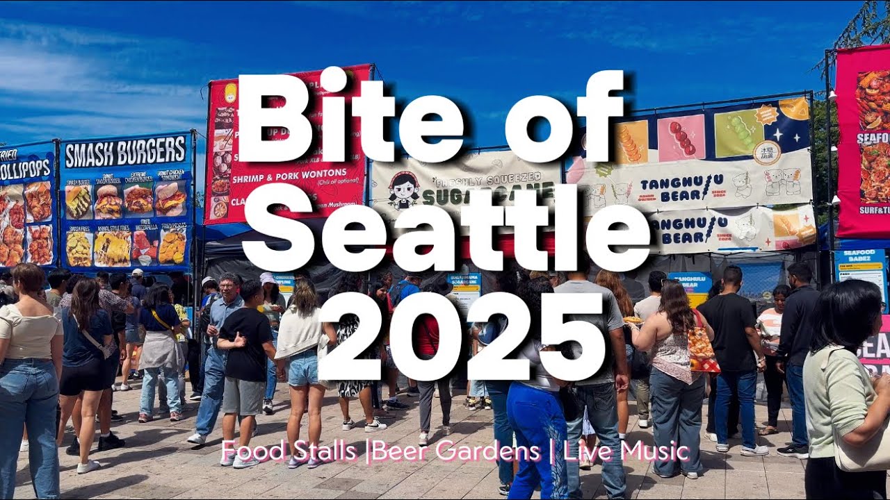 Bite of Seattle 2025 | Seattle Center Walk #seattle #4k #walkingtour #food #tour