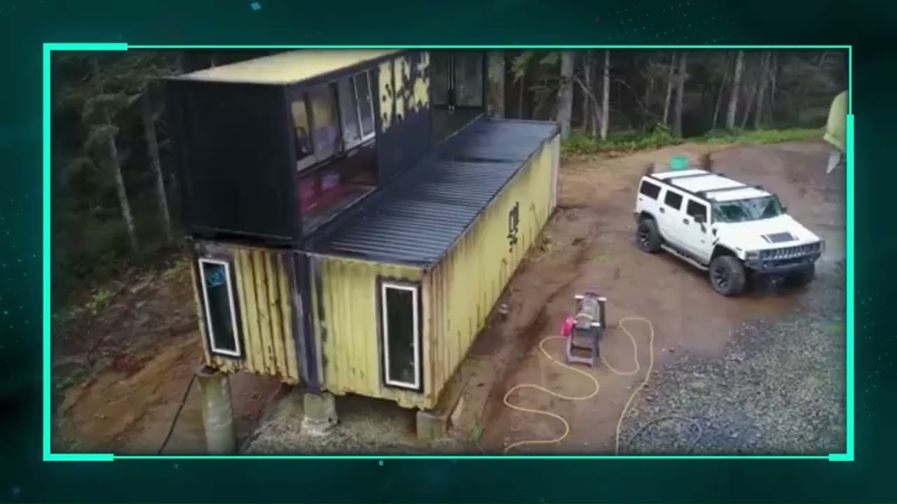 This Couple Built a CONTAiNER HOUSE in the Woods | Timelapse @americanV