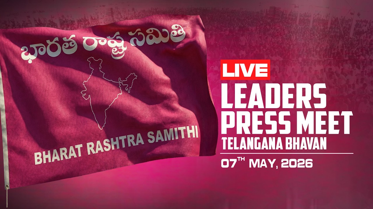 LIVE: BRS Leaders press meet at Telangana Bhavan