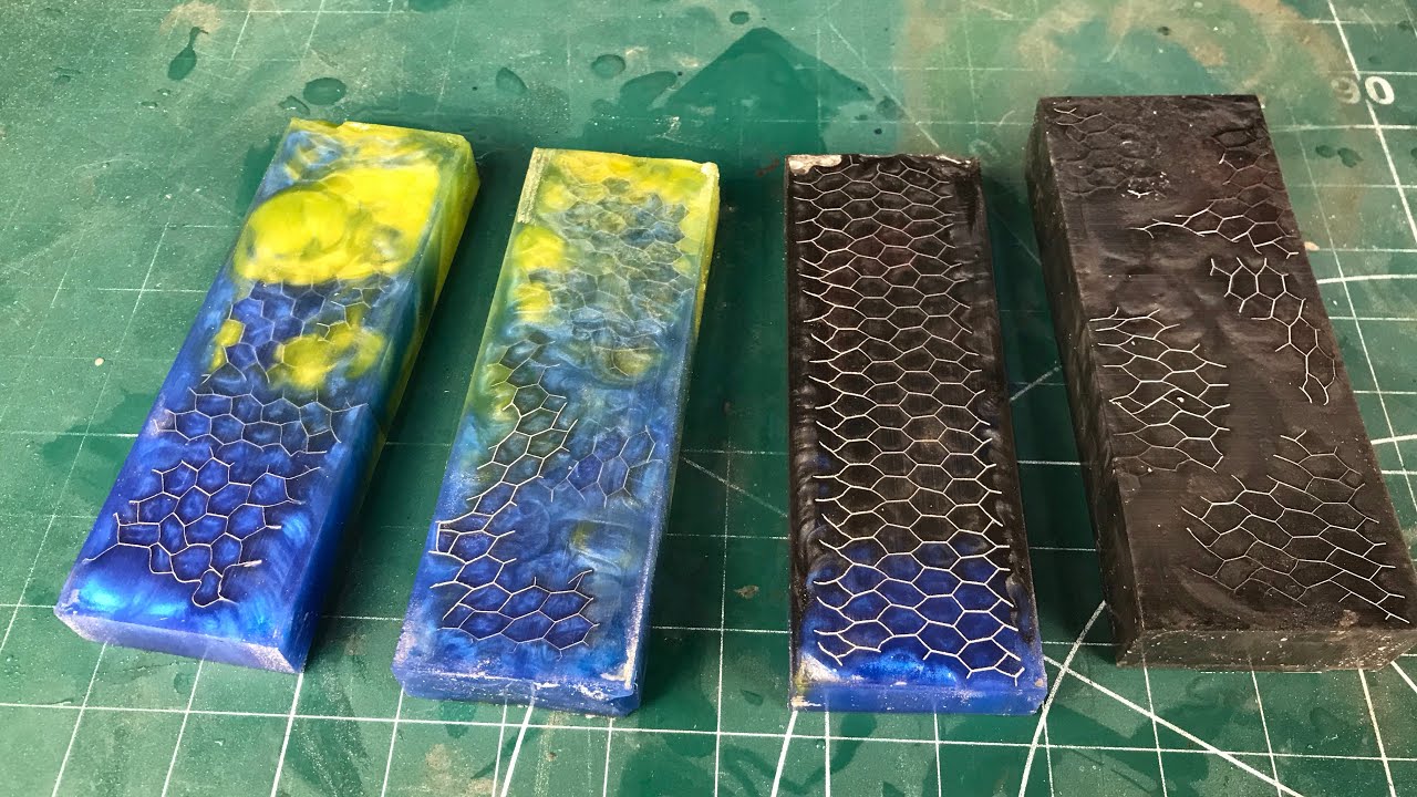 DIY Epoxy Knife Scales with Aluminium Honeycomb