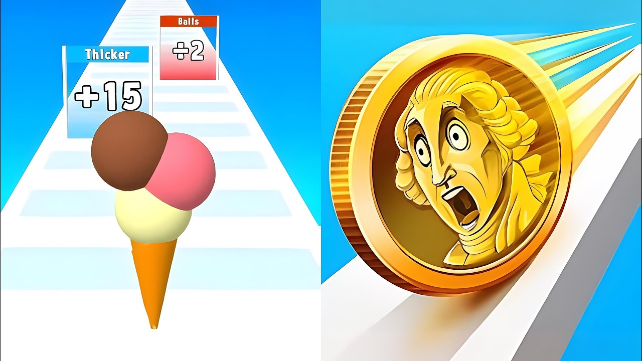 NEW Update 2025 🔥Ice Cream Rush vs Coin Rush - MAX Level Challenge!
