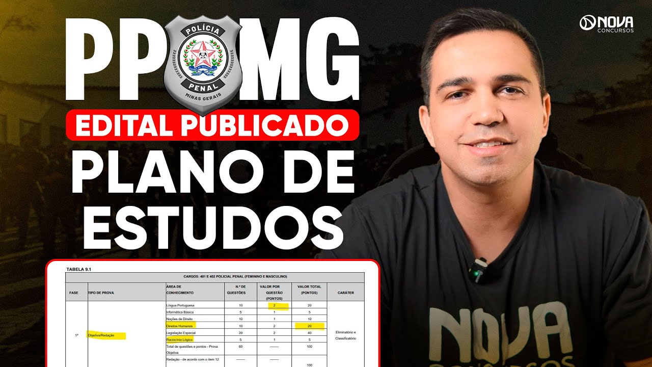 COMO ESTUDAR DO ZERO PARA A POL&Iacute;CIA PENAL MG 2025✅