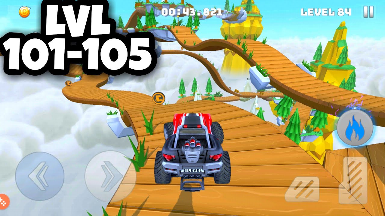 Mountain Climb Stunt | level 101 - 105 | Funtone Gameplays