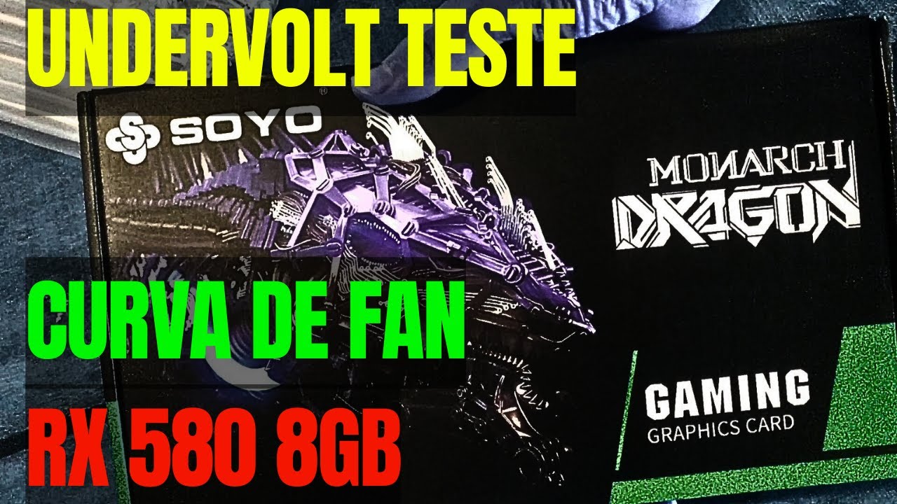 RX 580 8GB SOYO Configurando MSI Afterburn para undervolt, curva de fan, temperatura