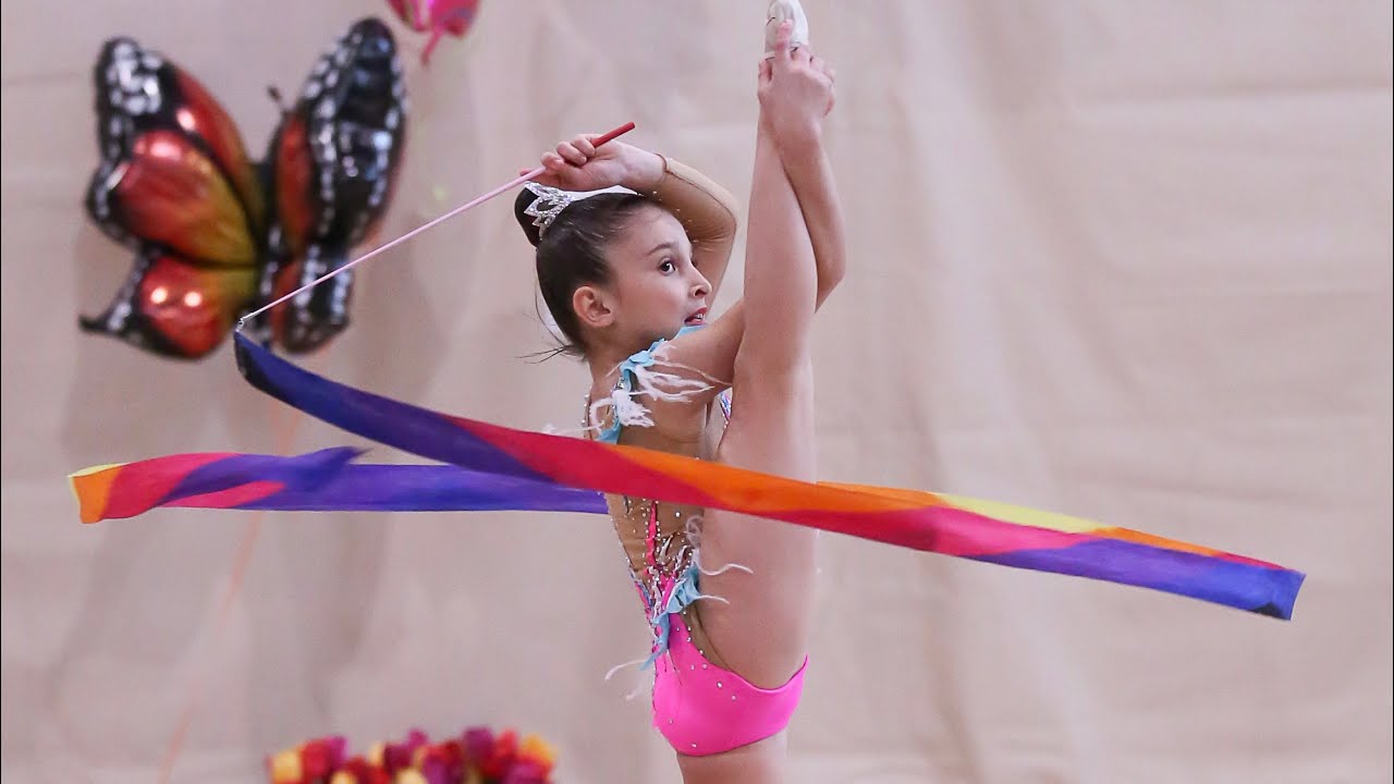Gymnastics championship 2023 (Rising Stars)￼Ribbon routine Evelina Agoian