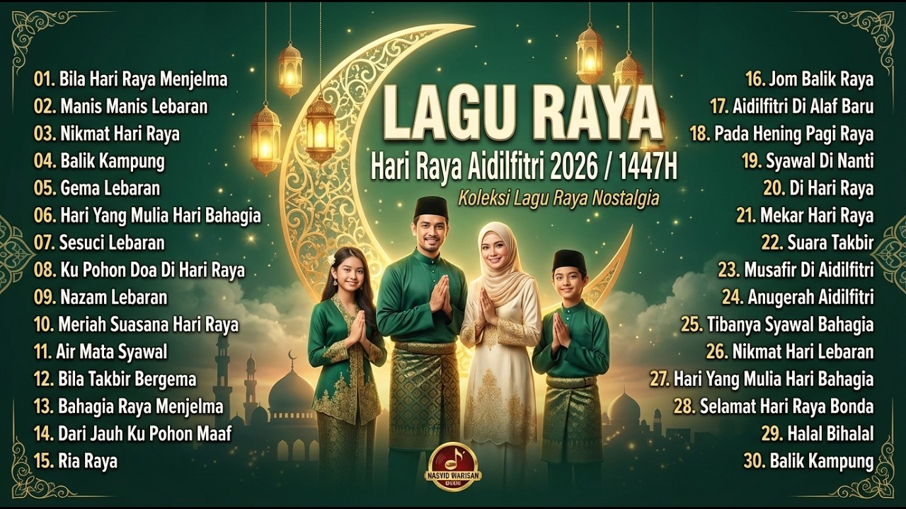 💿 Selamat Hari Raya Aidilfitri 2026 🇲🇾 The Evergreen Time Capsule | 7 Dekad Lagu Raya Nostalgia