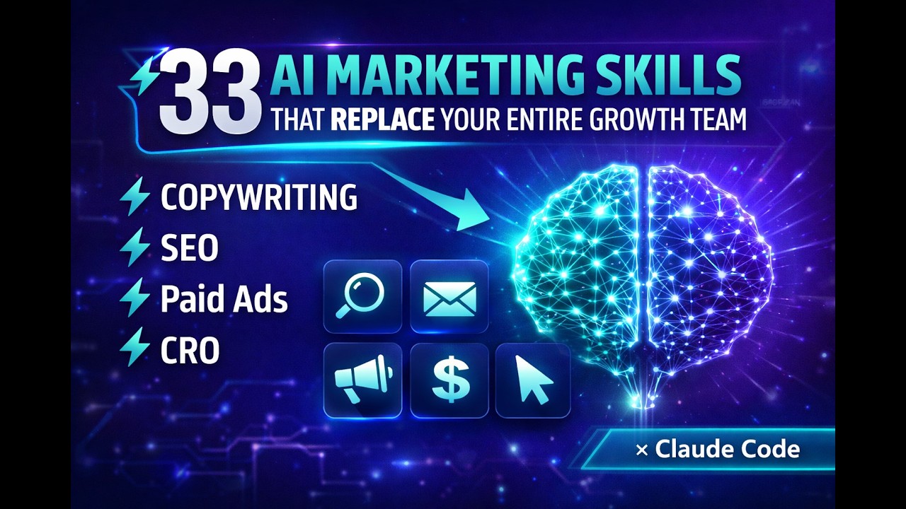 33 AI Marketing Skills That Replace Your Entire Growth Team