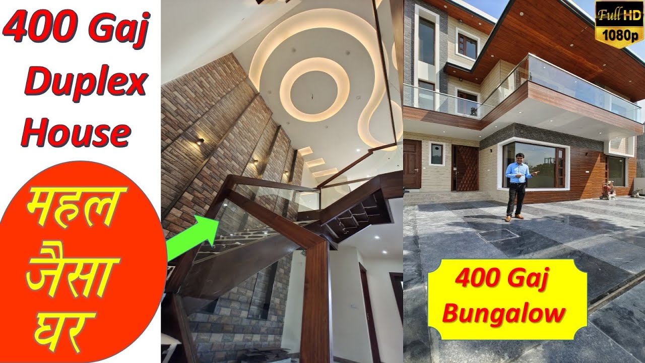 Brand New independent house for sale | Bungalow Design Ideas | 400 Yard Luxury Duplex House Design