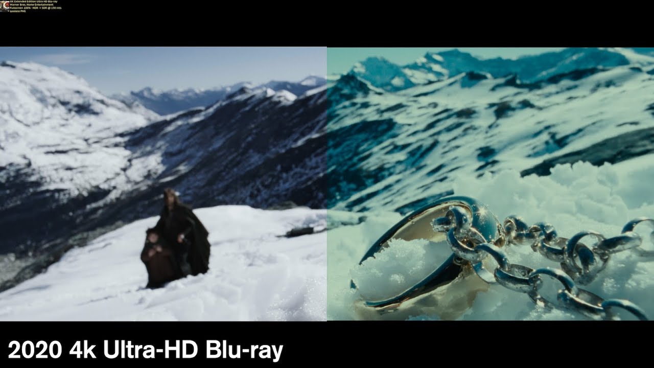 The Lord of the Rings: The Fellowship of the Ring - 4k/Blu-ray Comparison