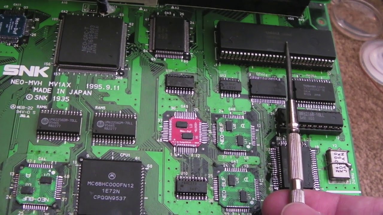 SNK Neo Geo - 10 x Neo Geo MVS Board Repairs Part 4 - Sound Fault / 161 in 1 & Neo SD Not Working