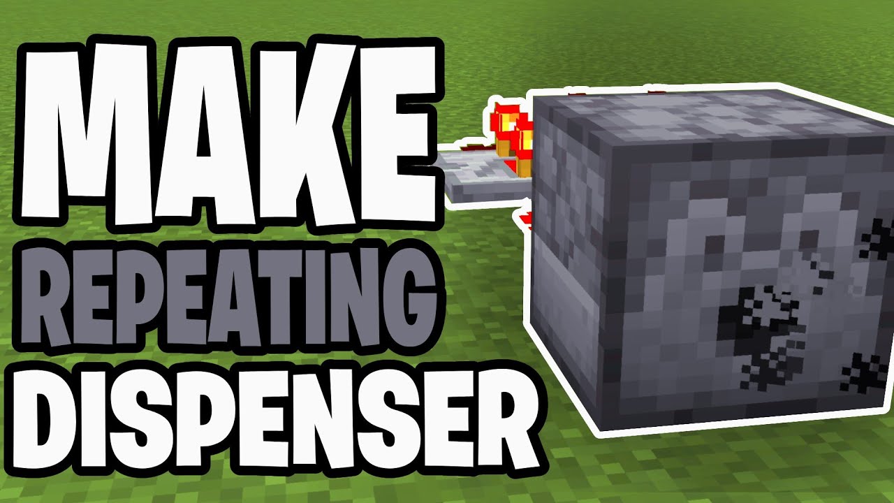 How To Make Repeating Dispenser In Minecraft! - Bedrock & Java