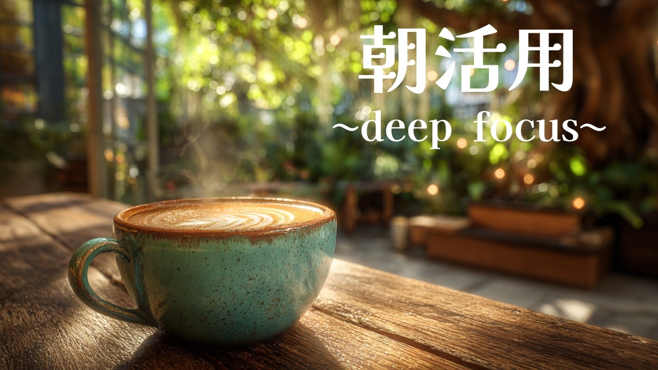 【作業用BGM】朝から集中が続くカフェLOFI｜Deep Focus Cafe Music｜120min