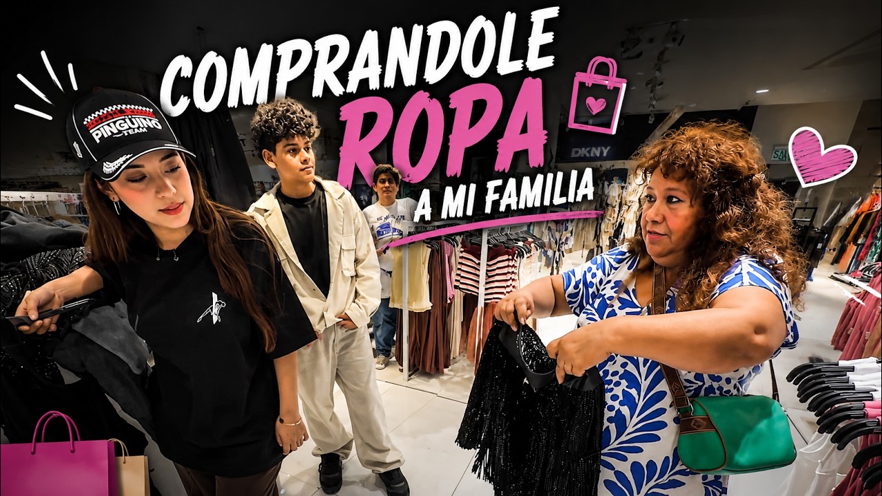 ZULLY COMPRANDOLE ROPA A SU FAMILIA 🤑
