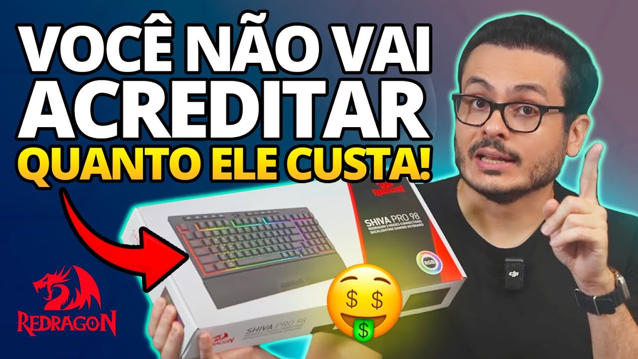 🔥 TECLADO REDRAGON SHIVA PRO INCRÍVEL CUSTO BENEFÍCIO BLUETOOTH + WIRELESS 💥