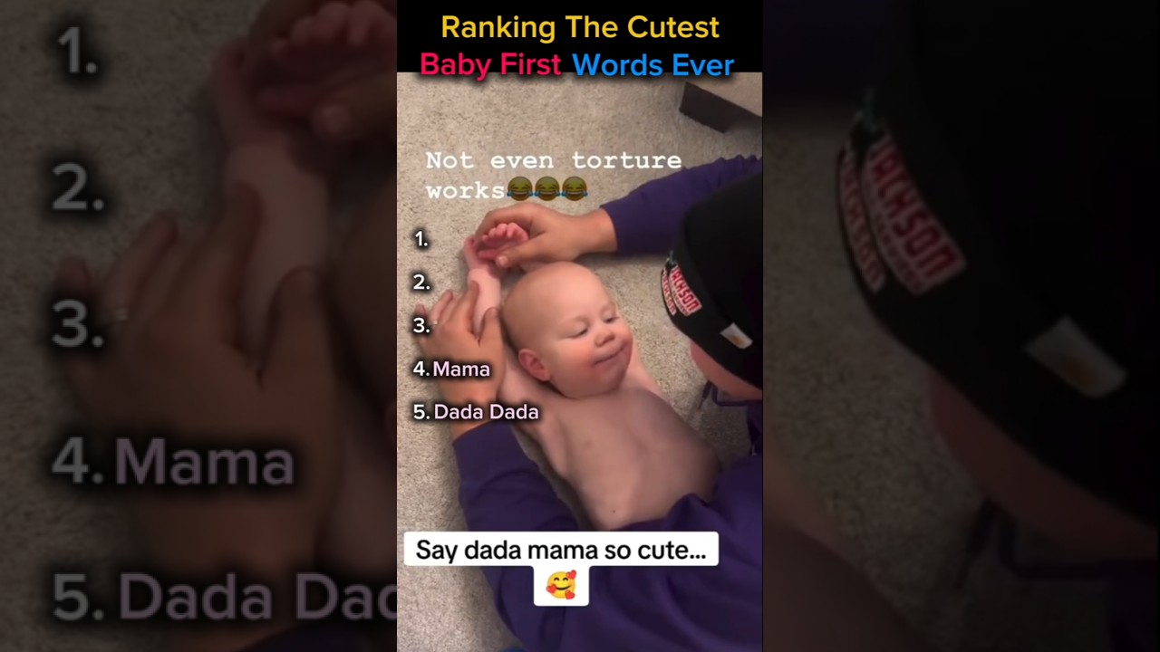 Ranking The Cutest Baby First Words Ever #funny #babyfirstwords #baby #ranking #cutebabies #cute