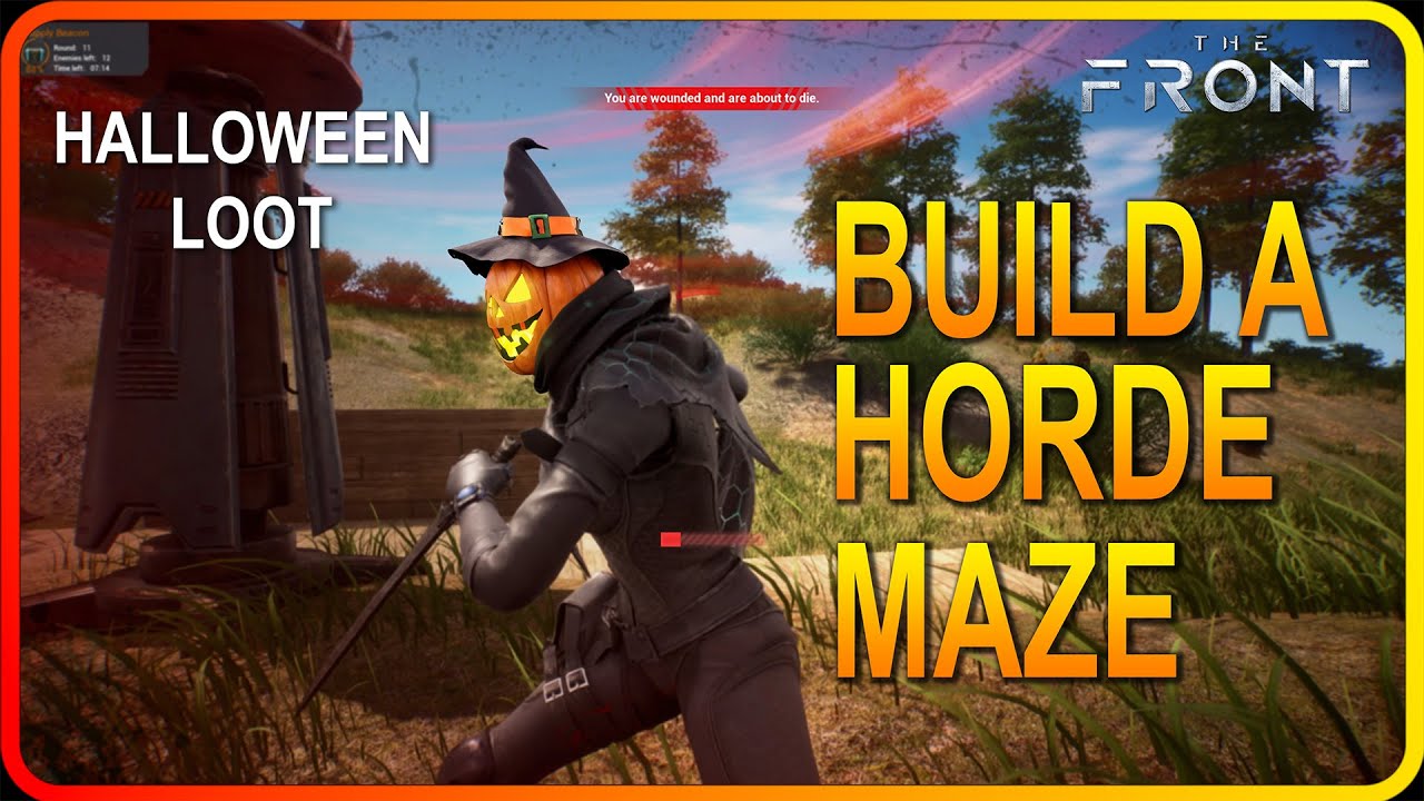Halloween Loot - BUILD A  Horde Maze | The Front Gameplay