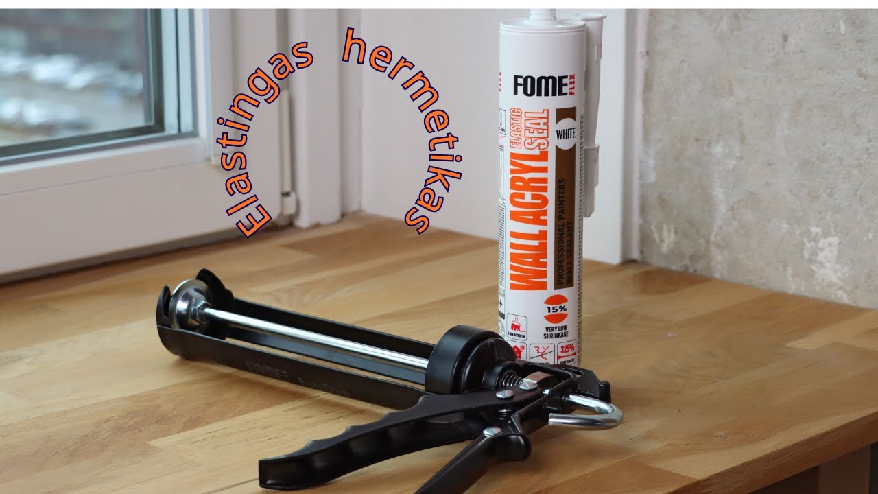 Kaip užsandarinti judančias siūles sienoje? FOME FLEX Wall Acryl elastingas hermetikas
