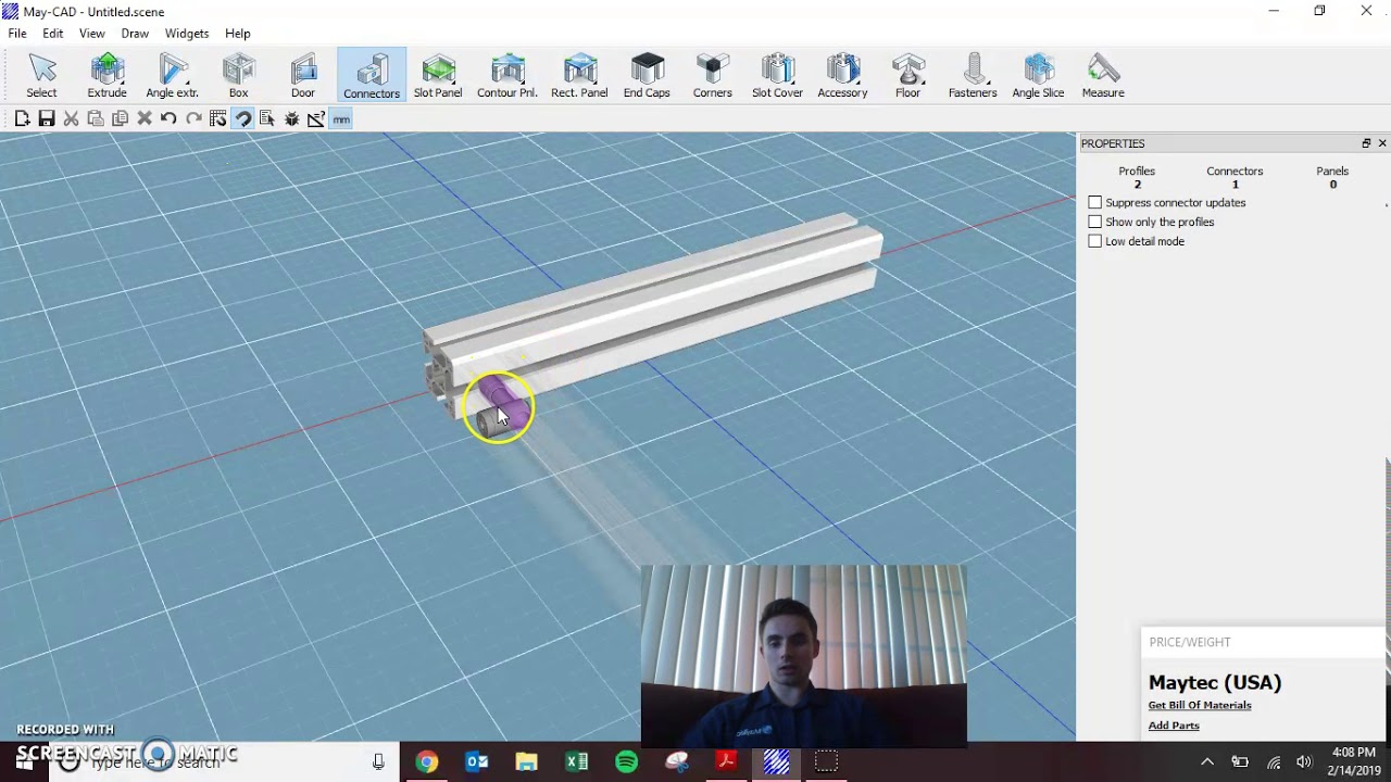 Easy to Use Maycad Software for Designing Aluminum Extrusion Assemblies Presented by Matt Heinrich