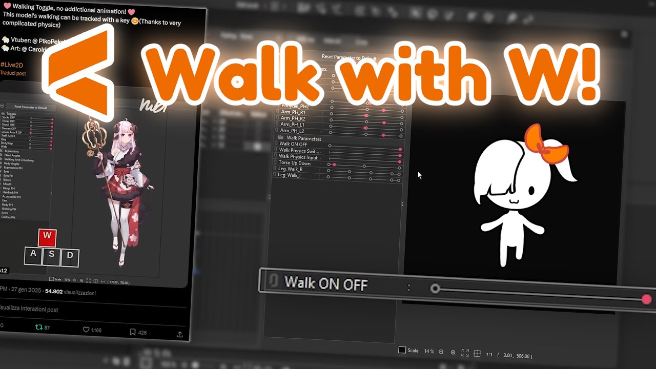 Walking animation - Live2D Tutorial