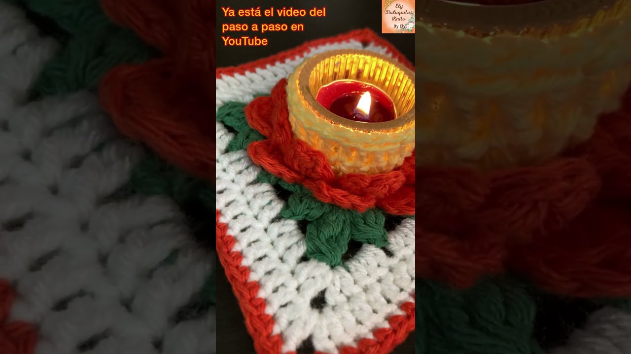 ✅Portavela a crochet, video listo en el canal #shorts #tejido #crochet #diy #hechoamano #knitting