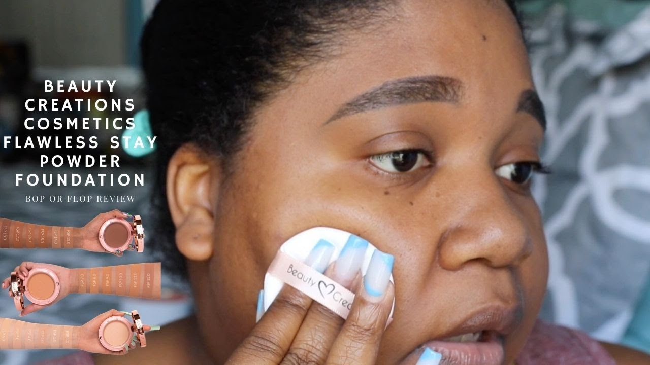NEW! Beauty Creations Cosmetics Flawless Stay Powder Foundation| Bop or Flop Review