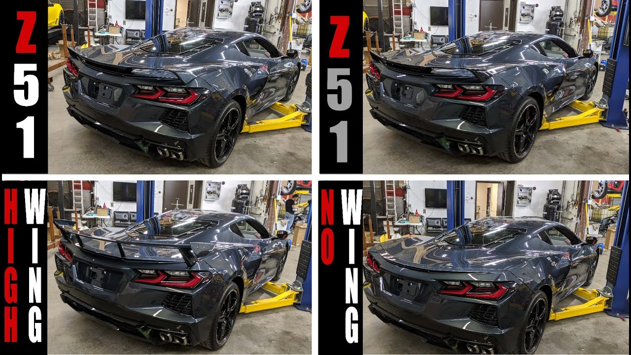 Trying On All The New C8 Corvette Wings!
