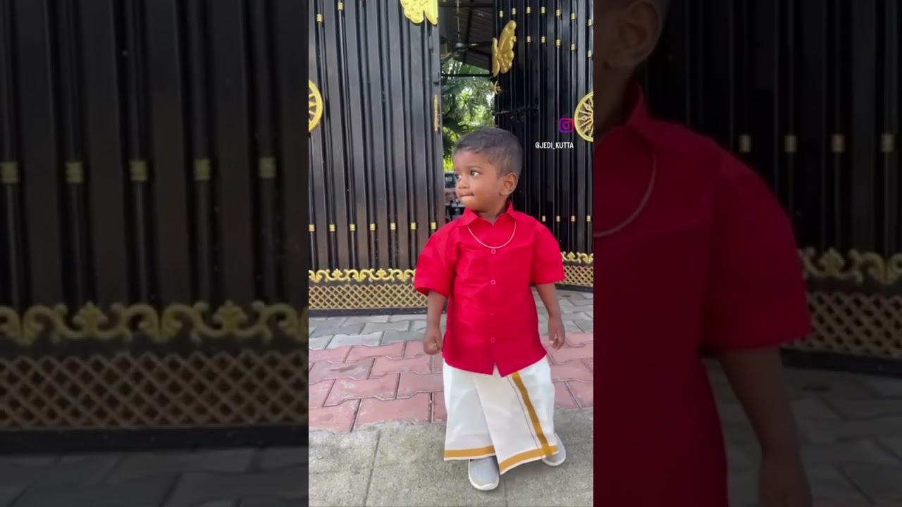 Mass with Veshti sattai for Jedidiah #Jedidiah #cutebaby #cute #cutekutta #vettisattai