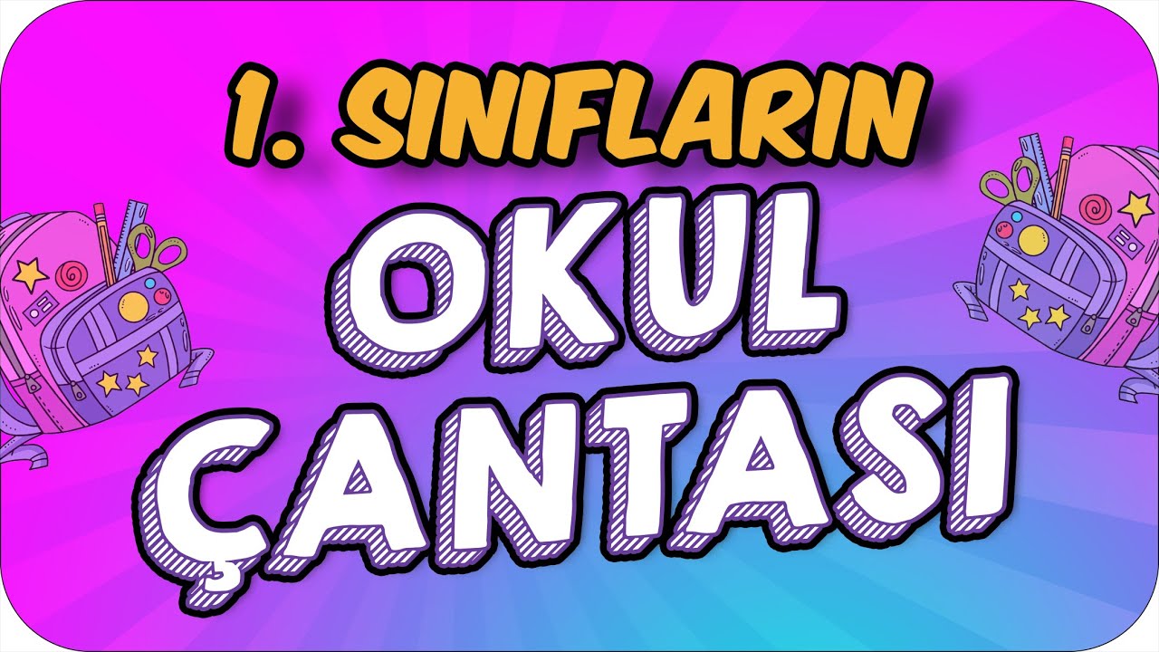 İlk Okul &Ccedil;antamızı Hazırlıyoruz 🎒 İ&ccedil;inde Neler Olmalı❓ 🍏