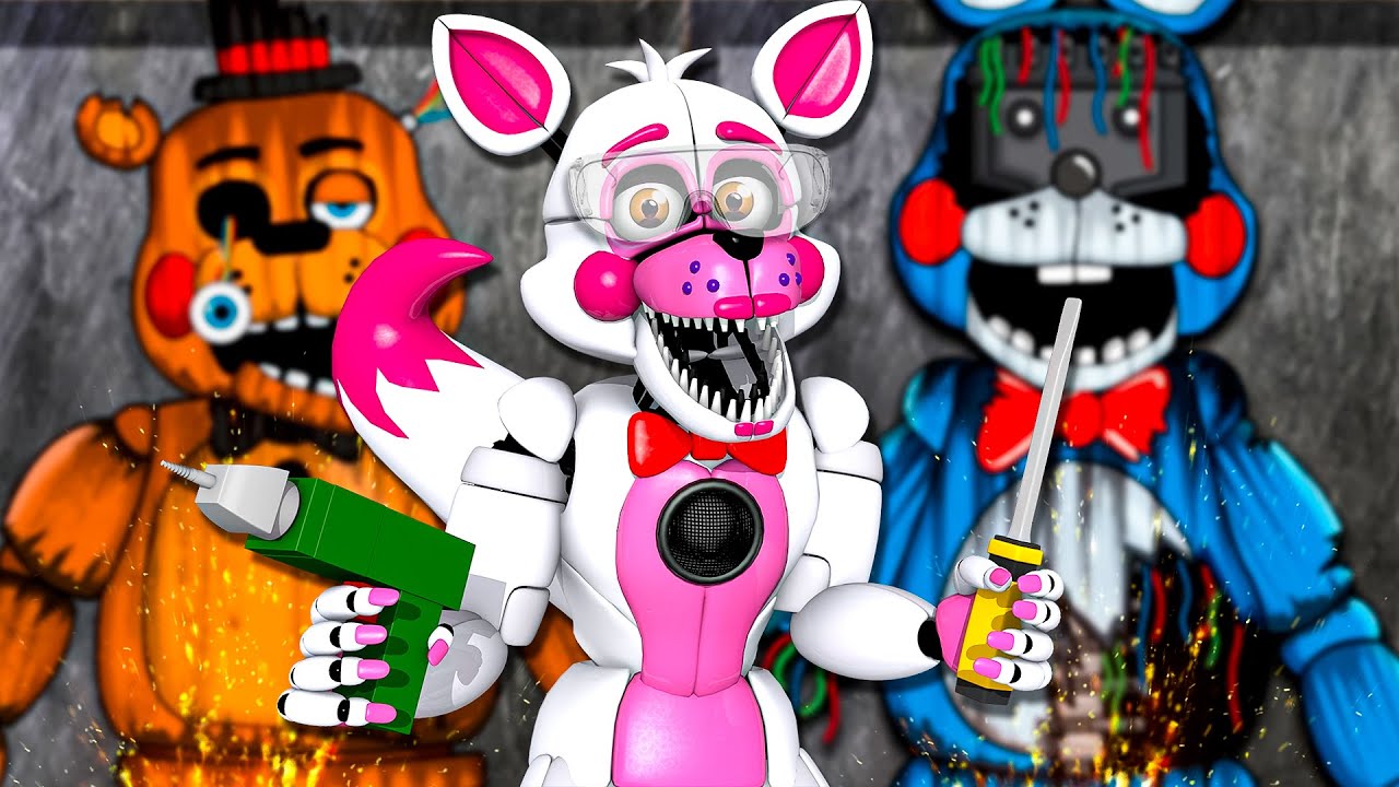 Восстановление Toy Freddy и Toy Bonnie REACT с помощью Funtime Foxy