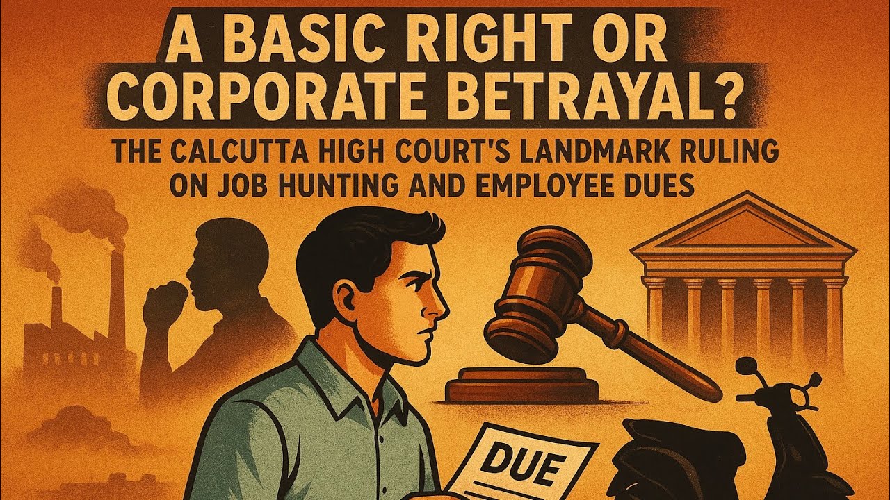 Calcutta HC Shocker: Job Hunting Is Your Right! Gratuity Win Explained (Aug 2025)