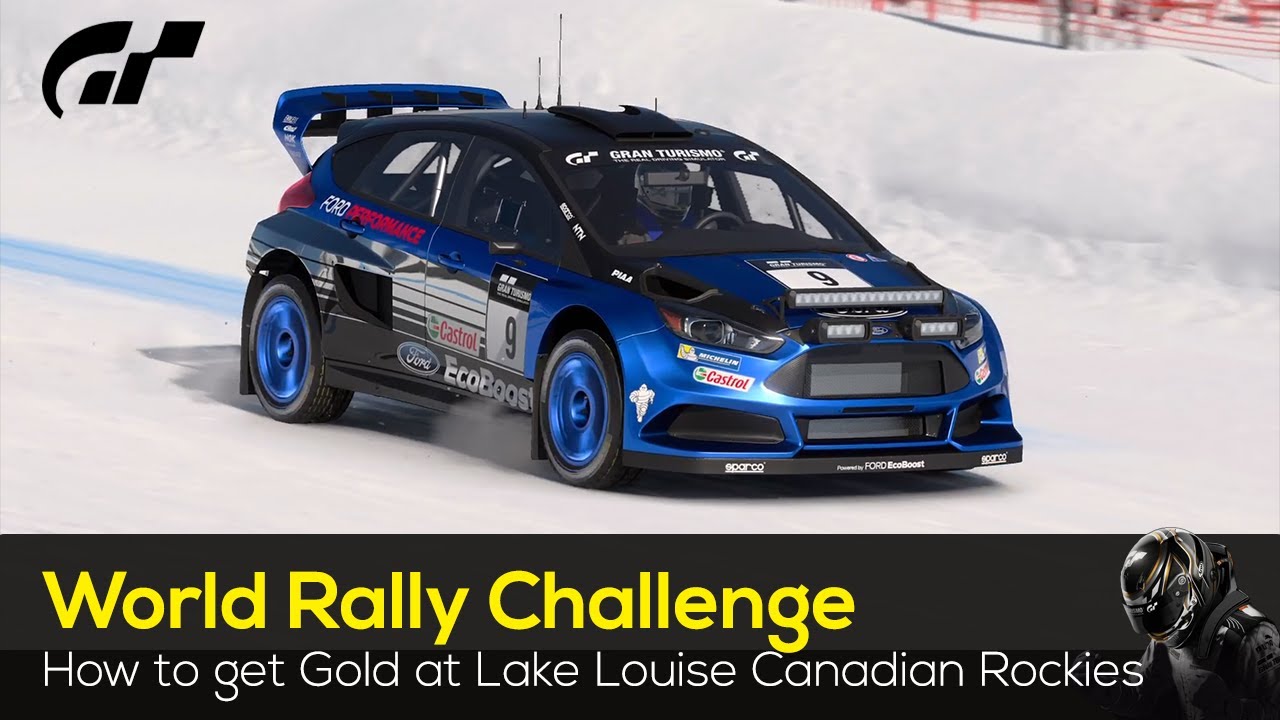 How To Get Gold in the World Rally Challenge race at Lake Louise on Snow (HARD) - #grandturismo7