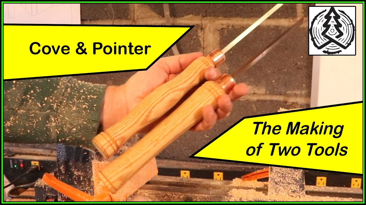 Wood turning more tool handles for a cove and pointer, using high strength steel.