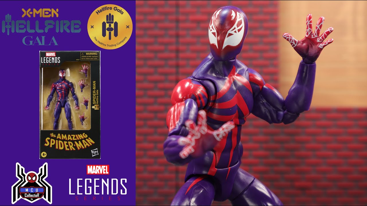 Обзор эксклюзивной фигурки Marvel Legends Hellfire Gala Человек-паук X-Men, продающейся в Walmart.
