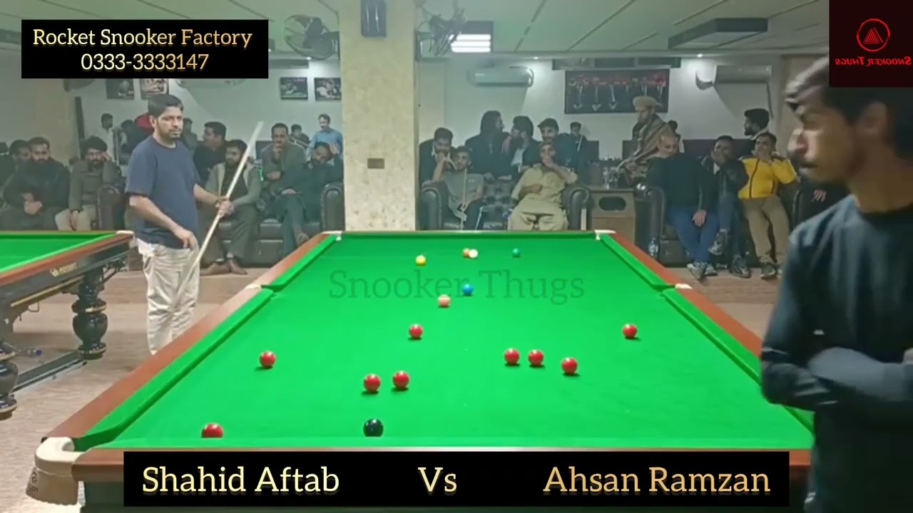 Fully Dangerous Condition in Semi Final Ahsan Ramzan Vs Shahid Aftab Grand Snooker Club Opening