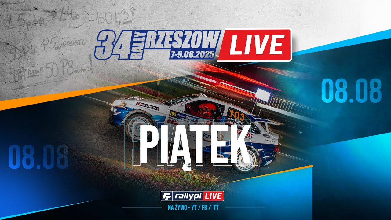 🎥 LIVE:  MARMA 34. Rajd Rzeszowski - Piątek cz. II [OS CHMIELNIK]