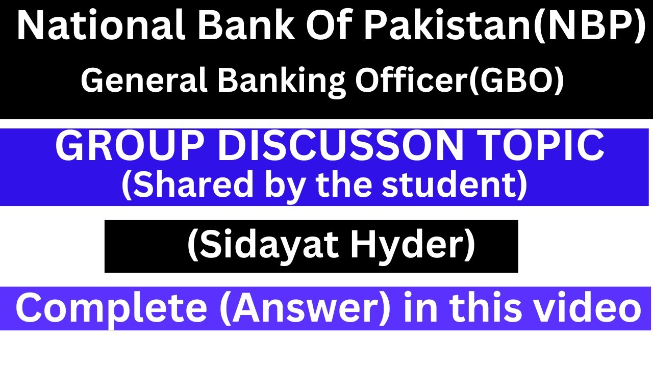 nbp group discussion 2025 | nbp group discussion topics - guidancetips#nbpgbo #nbp