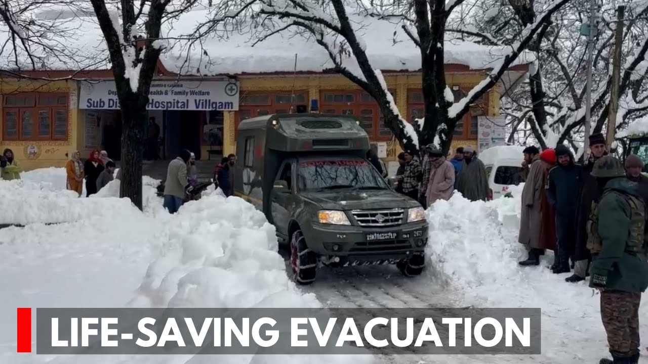 Army Evacuate Pregnant Woman, Stroke Patient Amid Heavy Snowfall to GMC Handwara