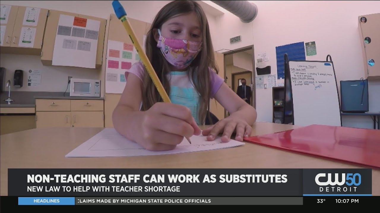 Michigan Gov. Whitmer Signs Bill For Non-Teaching Staff To Work As Subs Newscast