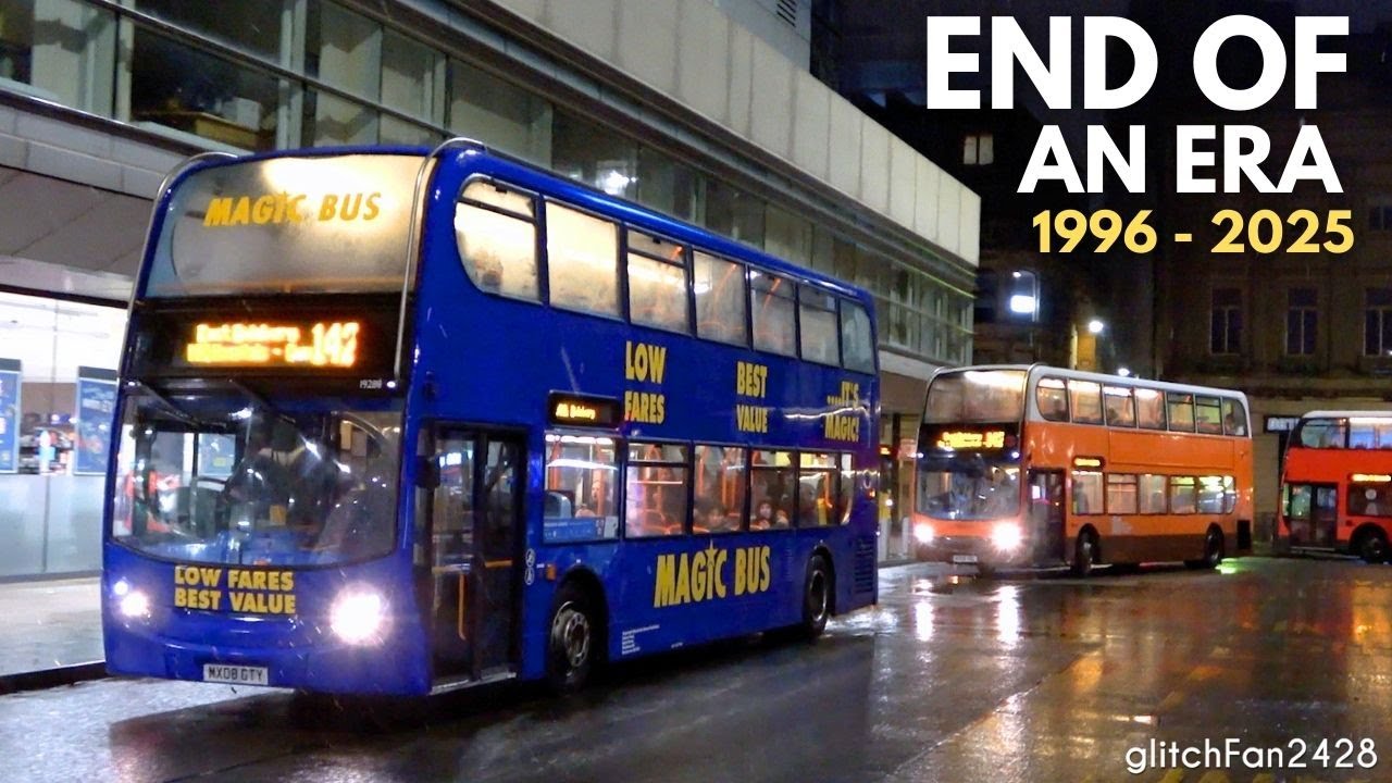 Stagecoach Manchester's Magic Bus Farewell Convoy 🎩🚌✨