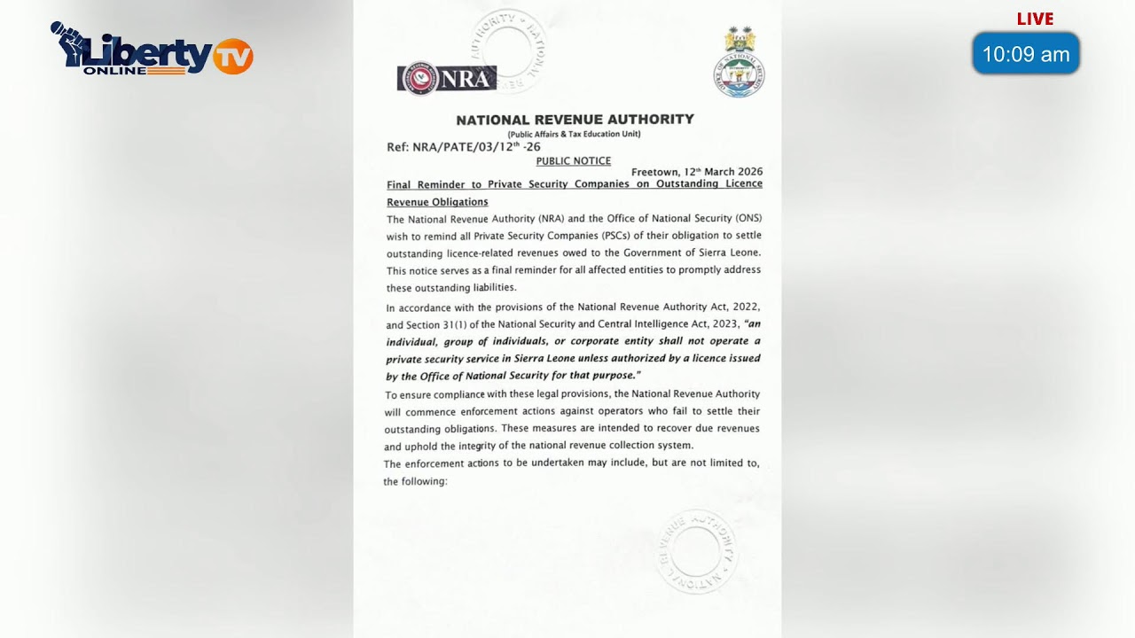 The Current situation at the Sierra Leone Law School