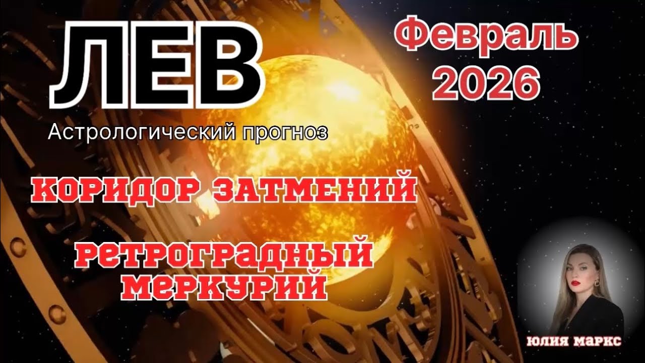 ЛЕВ ♌️ ФЕВРАЛЬ 2026 Астрологический прогноз. Коридор Затмений. Ретроградный Меркурий.