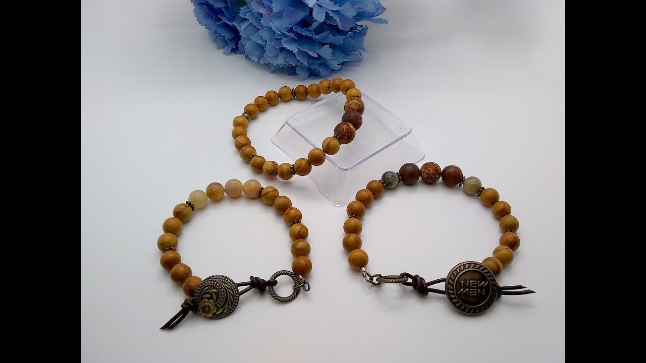 3 Bracelets Made With Beebeecraft.com Products - His and Hers!!