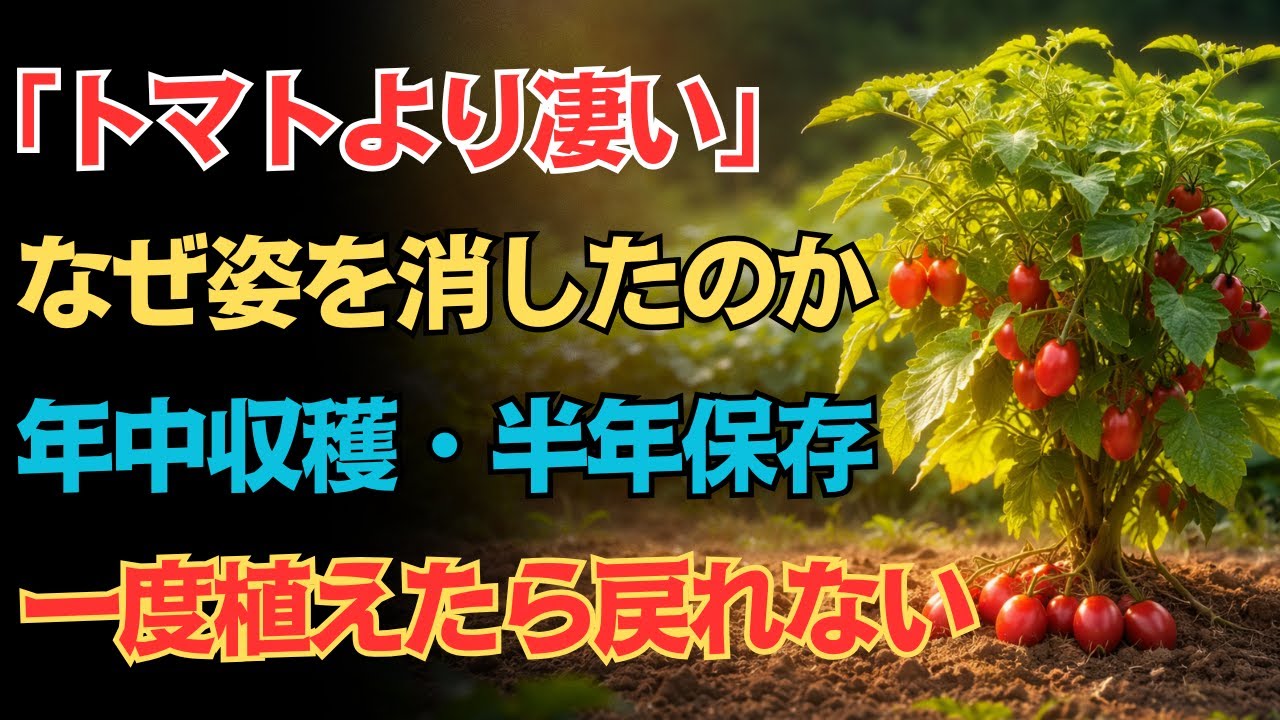 一度植えたら終わらない実り、トマトを超えた驚きの果樹。収穫は何十年、保存は半年以上。