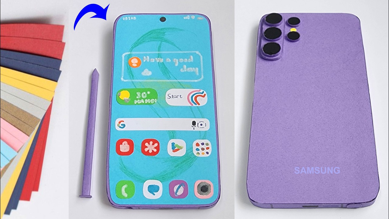 How To Make A Realistic DIY Samsung Galaxy S26 Ultra Cobalt Violet With Paper